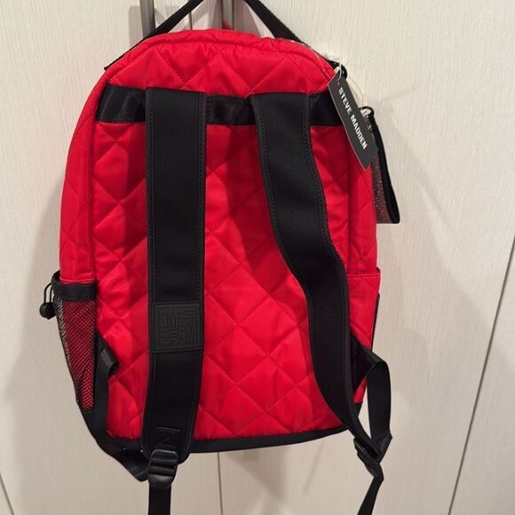 Steve Madden Bold Red Quilted Backpack?Last deal ? main image 4